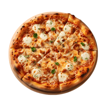 Pepperoni pizza on transparent background png