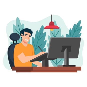 Creative People Illustration vector