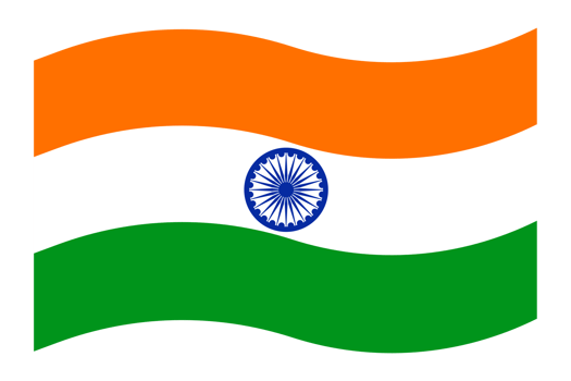 Flat illustration flag of india png