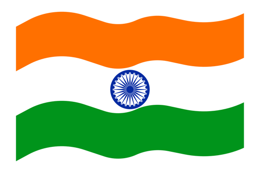 Flat illustration flag of india png