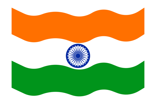 Flat illustration flag of india png