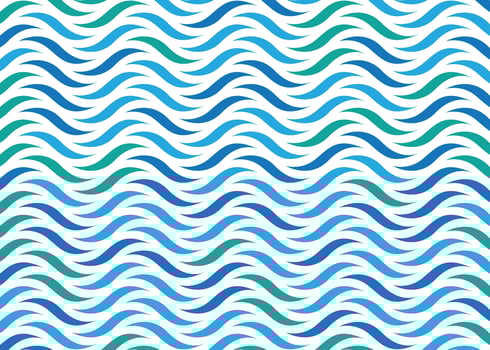Seamless abstract blue wave pattern vector