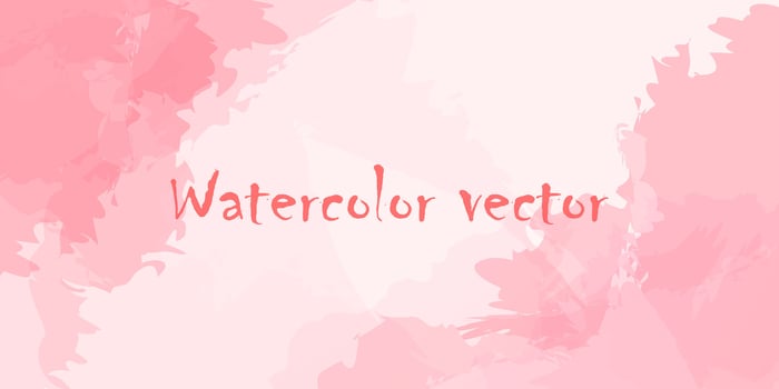Pink watercolor abstract background Delicate pictorial banner Gentle template for your announcements presentations advertisements vector