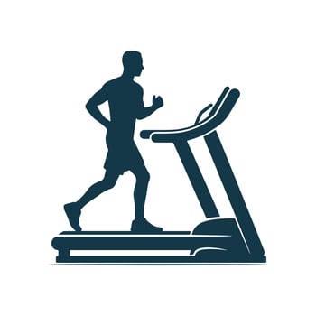 Gym and fitness silhouette design illustration template vector