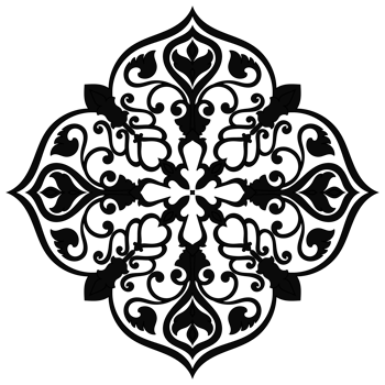 Abstract composition of mandala. Vintage flowers. Flowers for clothing elements. png