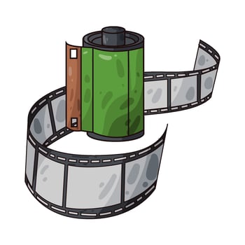 Illustration of film roll vector