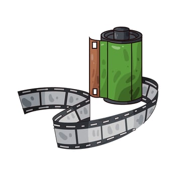 Illustration of film roll vector
