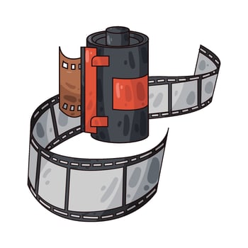 Illustration of film roll vector