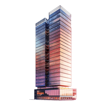 Real Estate Sky Scrapper on Transparent Background png