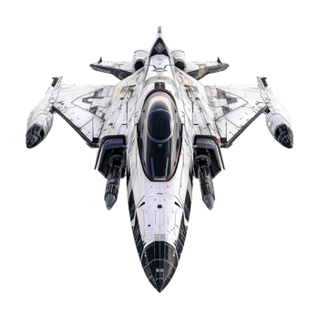Futuristic Space Ship on Transparent Background png