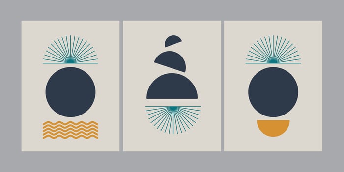 abstract poster for decoration, printable easy to edit for beginner vector