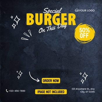 Special Burger Sale Poster Design Food Menu Restaurant Offer Sale psd