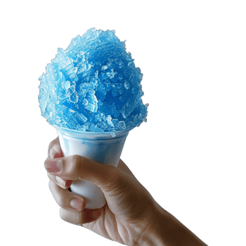 Blue Cotton Candy in Hand on Transparent Background png