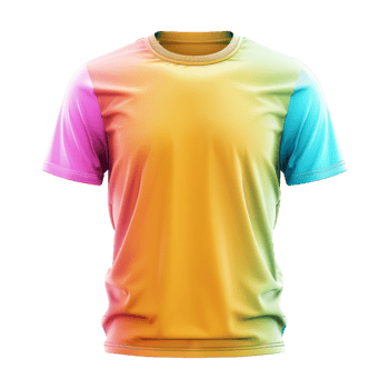 Colorful T-shirt on Transparent Background png