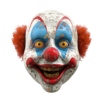 Joker Mask on Transparent Background png