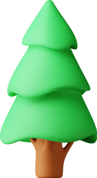 3D Abstract Christmas Tree png