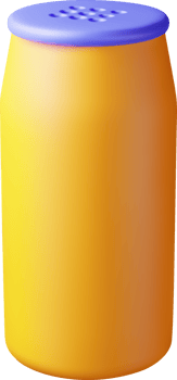 3D detergent powder bottle png