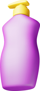 3D icon of plastic bottle with dispenser pump png