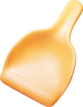 3d dustpan icon, hand dust pan png