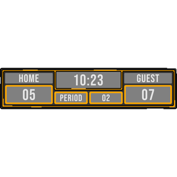 Hockey Scoreboard Illustration Isolated Background png