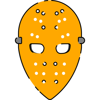 Hockey Mask Illustration Isolated Background png