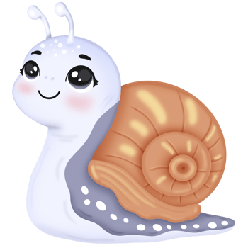 Cute cartoon snail png