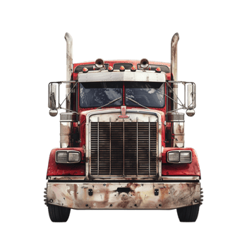 Old Vintage Truck on Transparent Background png