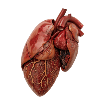 3D Human Liver on Transparent Background png