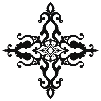 black mandala lines For easy coloring Black lines on white background, abstract elements png
