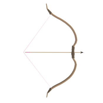 Bow and Arrow isolated on transparent png