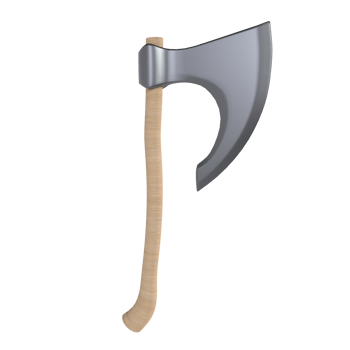 Axe isolated on transparent png