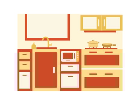 kitchen Set Illustration vector