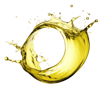 a yellow liquid splashing into a circle png