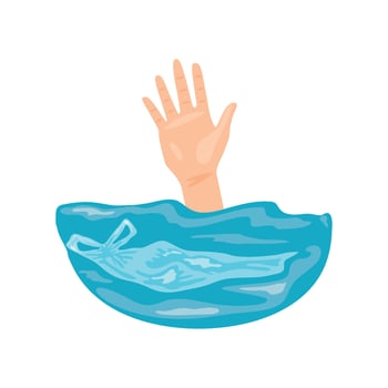 free plastic bag campaign vector