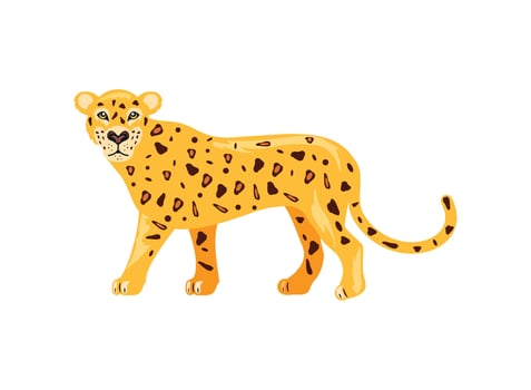 leopard beast cartoon vector