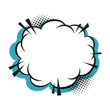 Retro Comic Cloud Explosion vector