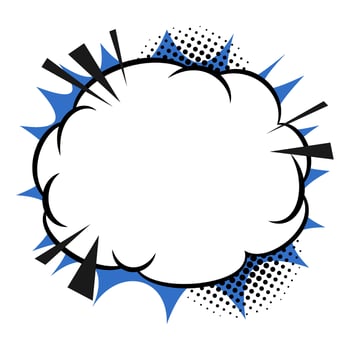 Retro Comic Cloud Explosion vector