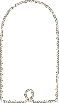 Rope border and frame. lasso twisted and crisscrossed until a rectangle. png