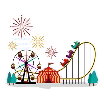 Circus Fun Fair Illustration vector