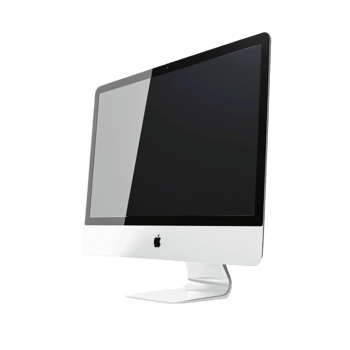 Apple Computer Monitor on White Background png