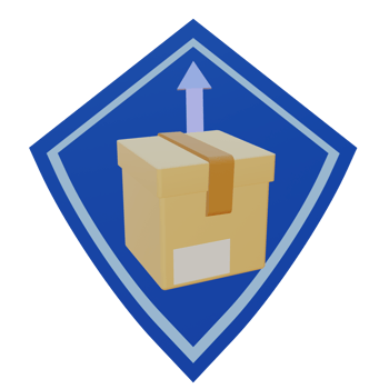 3 D illustration of inventory Protection icon png
