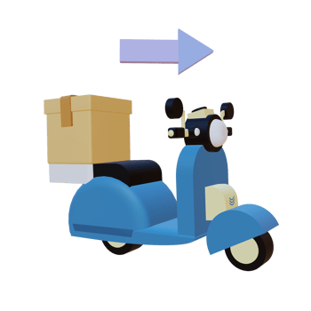 3 D illustration of product distribution icon png