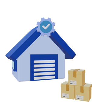 3 D illustration of Product distribution icon png