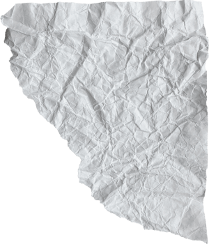 White Ripped Crumpled Paper Piece png