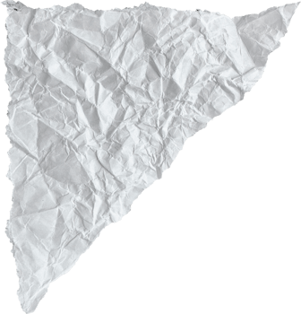 White Ripped Crumpled Paper Piece png