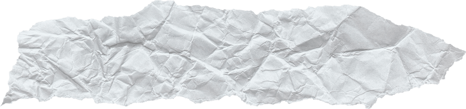 White Ripped Crumpled Paper Piece png
