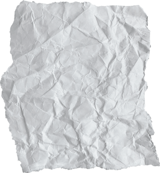 White Ripped Crumpled Paper Piece png
