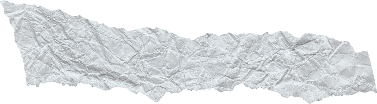 White Ripped Crumpled Paper Piece png