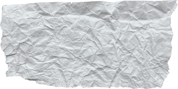 White Ripped Crumpled Paper Piece png