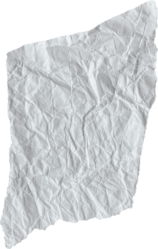 White Ripped Crumpled Paper Piece png